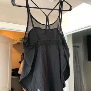Black lululemon racerback top